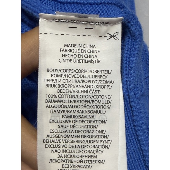 Ralph Lauren Girls Cable-Knit Button Cardigan Blue Sweater Sz 6 Preppy Classic - Picture 3 of 6